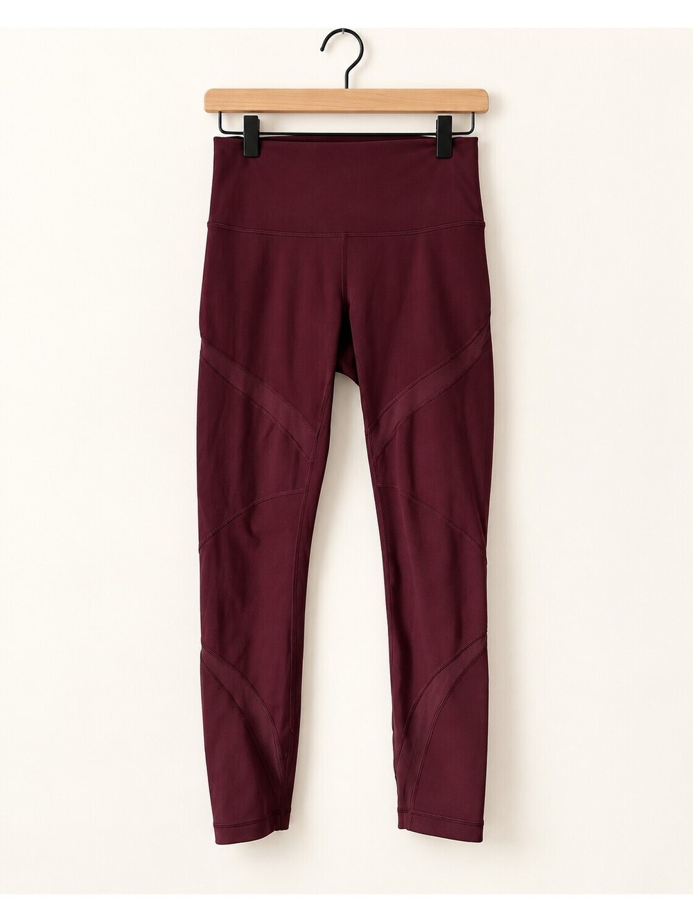 Lululemon High Times 7/8 Legging (Wrap Mesh) - Red/Bordeaux Drama - Size 8 - EUC